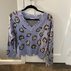 Cheetah Print Sweater